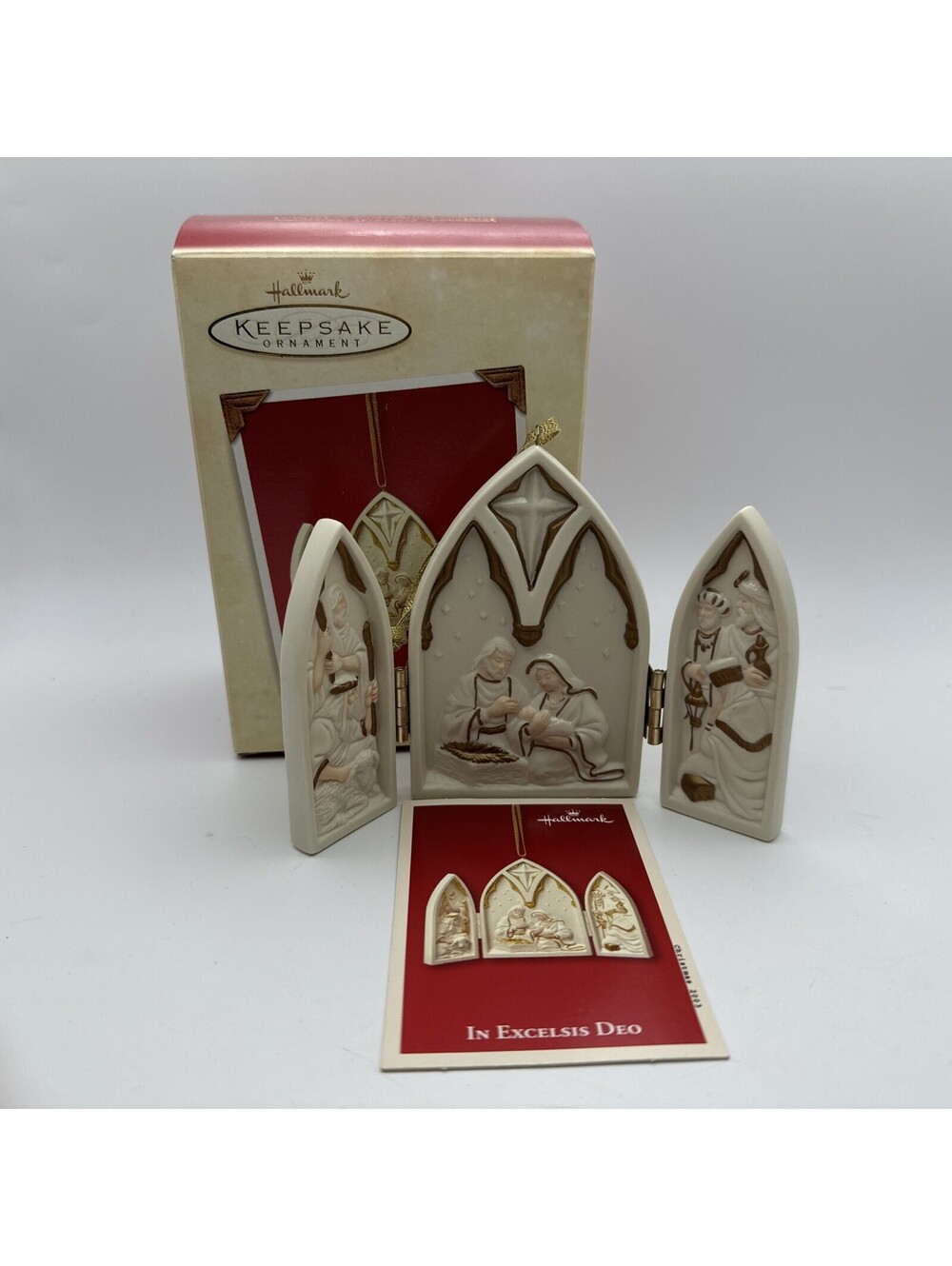 HALLMARK KEEPSAKE Ornament 2003 Porcelain IN EXCELSIS DEO